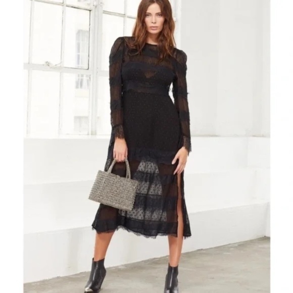 CLEOBELLA Haven Midi Dress in Black Size Small - Picture 1 of 9